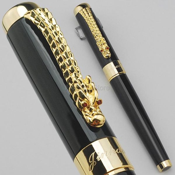 jinhao 1200 vintage pocket portable fountain pen dragon clip, black metal carving ink pens professional supplies
jinhao 1200 vintage pocket portable fountain pen dragon clip, black metal carving ink pens professional supplies