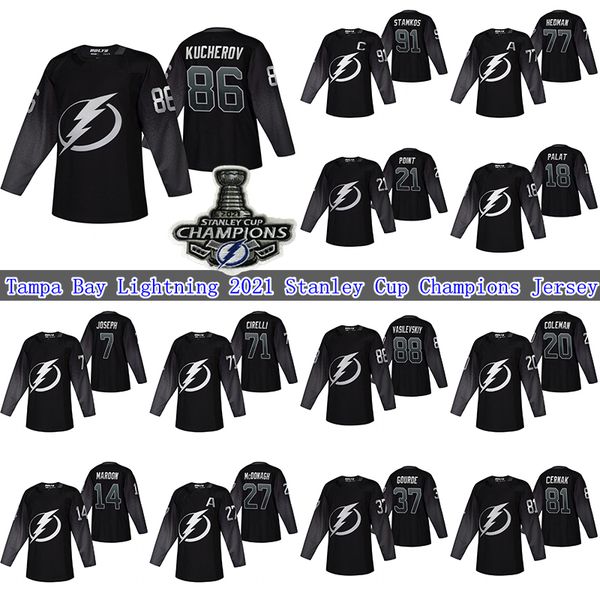 86 nikita kucherov tampa bay lightning 2021 stanley cup champions jersey 77 victor hedman 91 stamkos 21 brayden point 71 anthony cirelli bla, Black;red
86 nikita kucherov tampa bay lightning 2021 stanley cup champions jersey 77 victor hedman 91 stamkos 21 brayden point 71 anthony cirelli bla, Black;red
