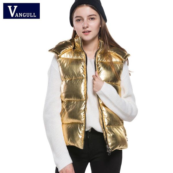 women's vests 2021 winter fashion style women gold vest metal color cotton patchwork hooded collar waistcoat casual warm sleeveless coa, Black;white
women's vests 2021 winter fashion style women gold vest metal color cotton patchwork hooded collar waistcoat casual warm sleeveless coa, Black;white
