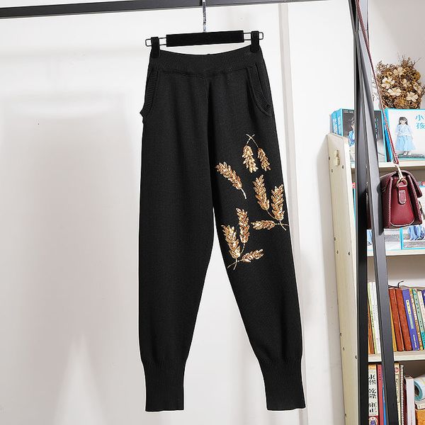sequins embroidery knitted tracksuit women set sweater pencil pants two piece outfits fashion loose black gray knit suit female eqlz, Blue
sequins embroidery knitted tracksuit women set sweater pencil pants two piece outfits fashion loose black gray knit suit female eqlz, Blue