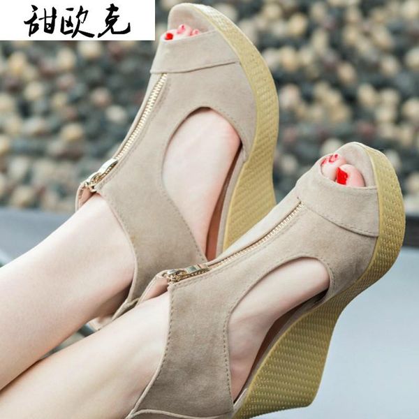 2021 summer new women sandals fashion zipper women open toe high heel sandals walking comfort platform, Black
2021 summer new women sandals fashion zipper women open toe high heel sandals walking comfort platform, Black