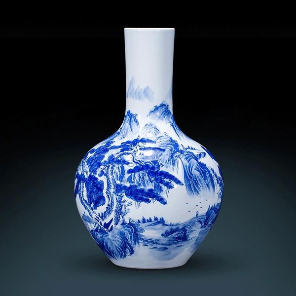 vases jingdezhen ceramic hand-painted blue and white porcelain landscaping chinese living room decoration large vase
vases jingdezhen ceramic hand-painted blue and white porcelain landscaping chinese living room decoration large vase