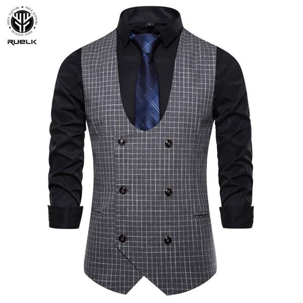 men's vests ruelk 2021 suit vest sleeveless plaid fashion european and american spring autumn plus size m-3xl, Black;white
men's vests ruelk 2021 suit vest sleeveless plaid fashion european and american spring autumn plus size m-3xl, Black;white