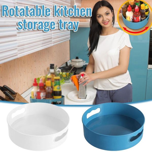 2pcs 360 rotating tray kitchen storage containers for spice jar snack tray with handle storage box cosmetics organizer #g1
2pcs 360 rotating tray kitchen storage containers for spice jar snack tray with handle storage box cosmetics organizer #g1
