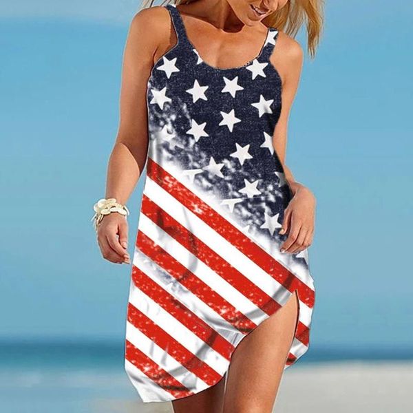 casual dresses 40# american flag printing spagetti strap dress woman a-line suspender round neck high waist 2021 big swing, Black;gray
casual dresses 40# american flag printing spagetti strap dress woman a-line suspender round neck high waist 2021 big swing, Black;gray