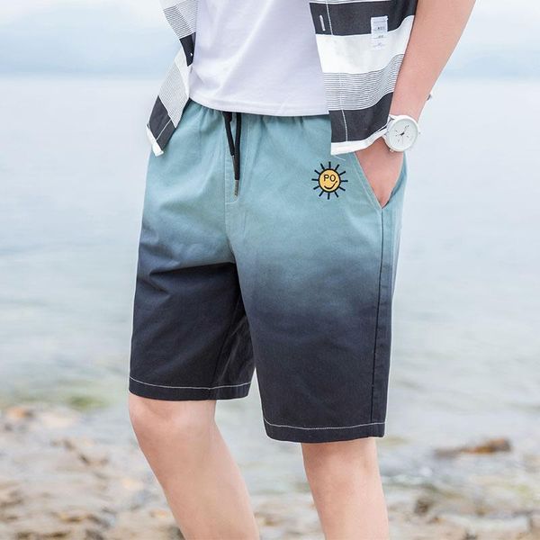 2021 summer men's casual shorts gradient 100% cotton knee-length half pant new funny logo printing beach traveling clothing, White;black
2021 summer men's casual shorts gradient 100% cotton knee-length half pant new funny logo printing beach traveling clothing, White;black