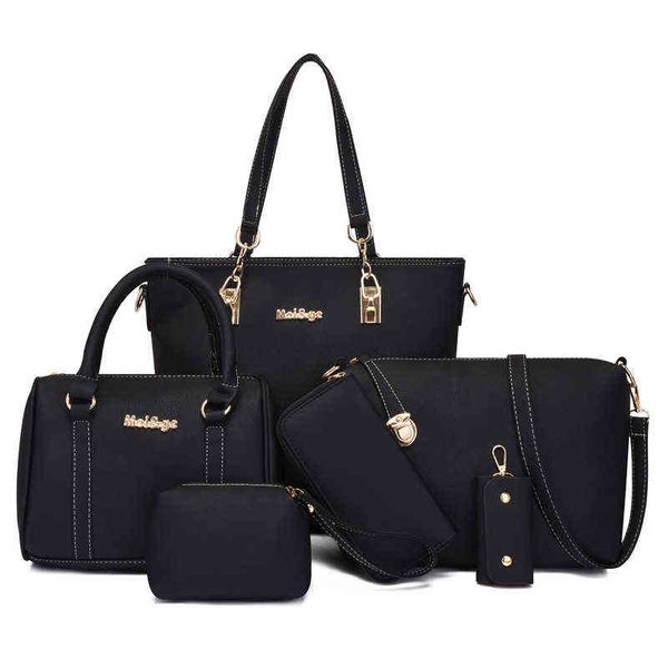 6pcs women's bag set fashion pu leather ladies handbag water proof solid messenger shoulder wallet s famous brand 2021
6pcs women's bag set fashion pu leather ladies handbag water proof solid messenger shoulder wallet s famous brand 2021