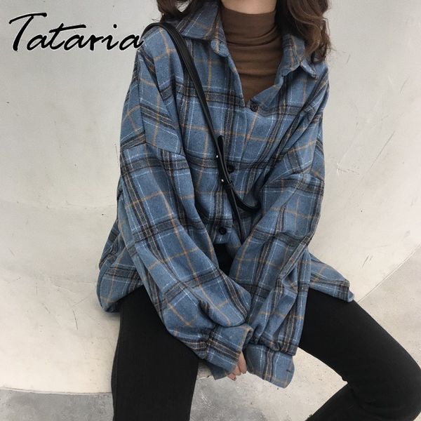 spring autumn woolen plaid blouses and shirts for women casual long sleeve elegant shirt female winter cotton lady blouses 210302, White
spring autumn woolen plaid blouses and shirts for women casual long sleeve elegant shirt female winter cotton lady blouses 210302, White