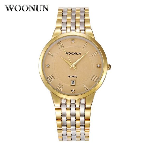 wristwatches 2021 woonun men watches dress gold watch full steel diamond quartz for man relojes hombre, Slivery;brown
wristwatches 2021 woonun men watches dress gold watch full steel diamond quartz for man relojes hombre, Slivery;brown