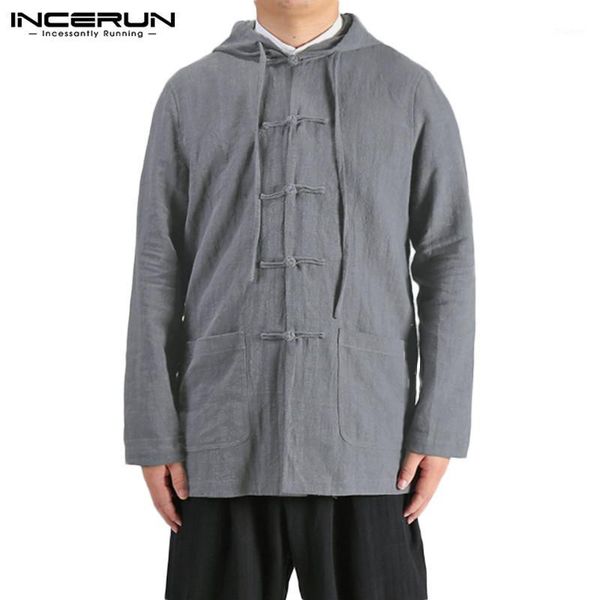 incerun chinese traditional shirt men long sleeve cotton linen casual hooded button up vintage retro solid hanfu men shirts1, White;black
incerun chinese traditional shirt men long sleeve cotton linen casual hooded button up vintage retro solid hanfu men shirts1, White;black