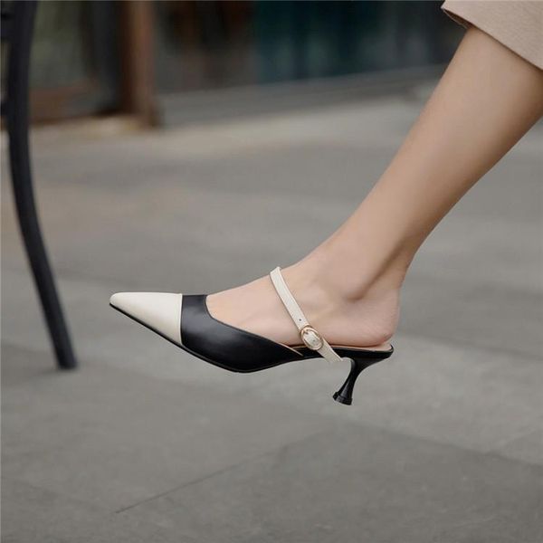 dress shoes kmeioo classic cowskin for office lady pumps women pointed toe high heels slip-on mule sandals mules, Black
dress shoes kmeioo classic cowskin for office lady pumps women pointed toe high heels slip-on mule sandals mules, Black