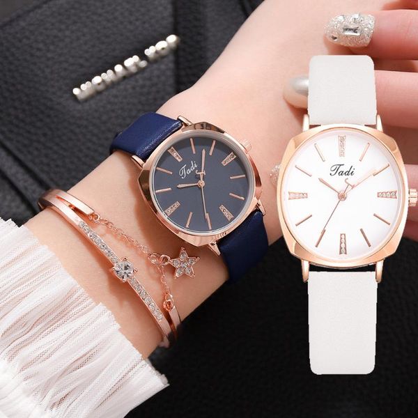 wristwatches women's watches luxury watch 2pcs set leather strap stainless steel bracelet fashion diamond gifts green clock, Slivery;brown
wristwatches women's watches luxury watch 2pcs set leather strap stainless steel bracelet fashion diamond gifts green clock, Slivery;brown
