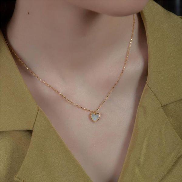 chains small and pure fresh fritillaria hearts plated necklace 18 k joker clavicle chain sweater can be adjusted, Silver
chains small and pure fresh fritillaria hearts plated necklace 18 k joker clavicle chain sweater can be adjusted, Silver