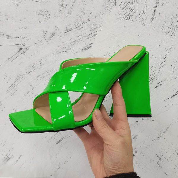 sandals cheetah print cross band high heeled sandal for women square toe slip on heels summer green patent leather slipper size 12, Black
sandals cheetah print cross band high heeled sandal for women square toe slip on heels summer green patent leather slipper size 12, Black