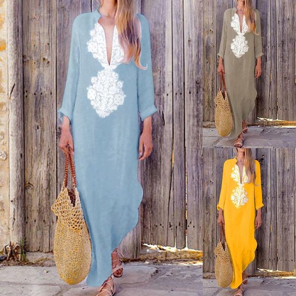 casual dresses irregular split long dress woman sleeve ankle-length streetstyle women summer vestido de mujer, Black;gray
casual dresses irregular split long dress woman sleeve ankle-length streetstyle women summer vestido de mujer, Black;gray