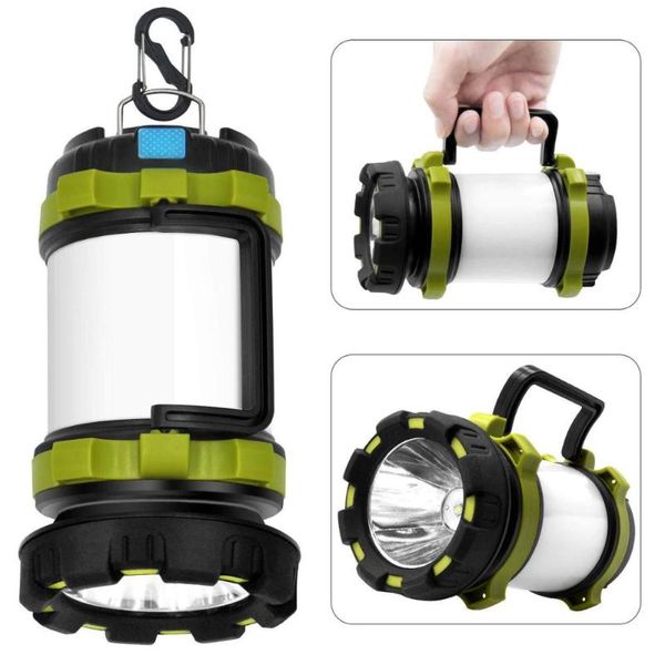 

portable lanterns cpl02 led lantern flashlights 18650 usb rechargeable camping lights outdoor searchlight hunting red torch