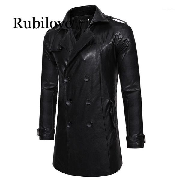 men's jackets autumn and winter double-breasted multi-pocket single large lapel men's casual slim long leather trench coat warm1, Black;brown
men's jackets autumn and winter double-breasted multi-pocket single large lapel men's casual slim long leather trench coat warm1, Black;brown