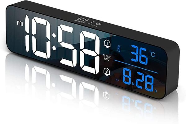 other clocks & accessories alarm clock led mirror bedside rechargeable with temperature date 40 music dual snooze 5 brightness
other clocks & accessories alarm clock led mirror bedside rechargeable with temperature date 40 music dual snooze 5 brightness