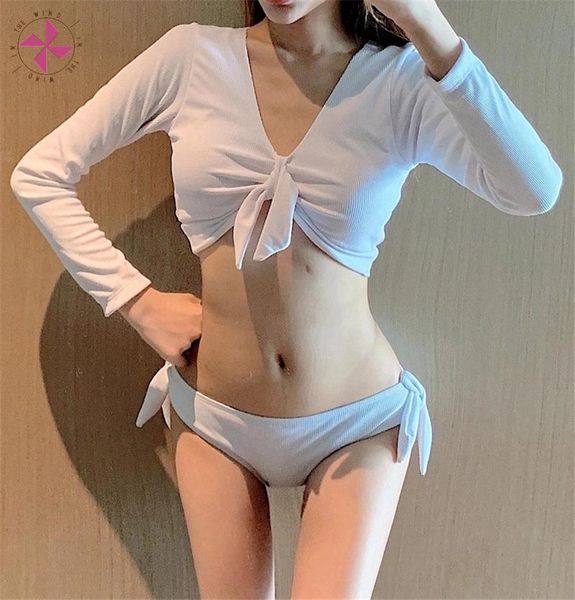 in the wind 2021 new low collar comfortable swimsuit female split bikini white split slim long sleeve beach suit bikini
in the wind 2021 new low collar comfortable swimsuit female split bikini white split slim long sleeve beach suit bikini
