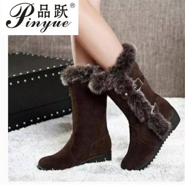 boots women winter suede medium tube snow female warm fur plush insole flat heel botas mujer, Black
boots women winter suede medium tube snow female warm fur plush insole flat heel botas mujer, Black