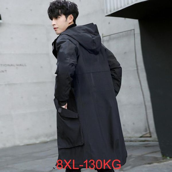 men's trench coats windbreaker large size autumn winter plus loose mid-length trend hooded long jacket men overcoats, Tan;black
men's trench coats windbreaker large size autumn winter plus loose mid-length trend hooded long jacket men overcoats, Tan;black