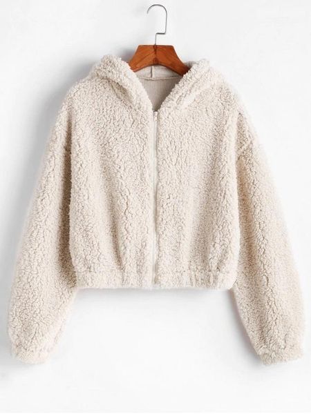 women's jackets nowsaa jacket women pure color loose long sleeve plush korean coats spring zipper placket hooded streetwear autumn warm, Black;brown
women's jackets nowsaa jacket women pure color loose long sleeve plush korean coats spring zipper placket hooded streetwear autumn warm, Black;brown