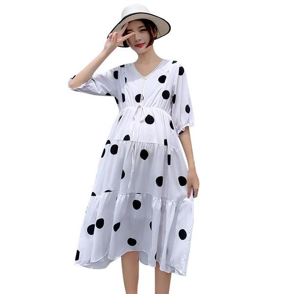 maternity dresses dress for pregnant women clothing fashion v neck breast-feeding clothes pregnancy, White
maternity dresses dress for pregnant women clothing fashion v neck breast-feeding clothes pregnancy, White