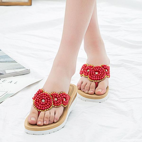 slippers rhinestone women flip flops summer platform wedge woman shoes outside beach pearl lady slides casual plus size 42, Black
slippers rhinestone women flip flops summer platform wedge woman shoes outside beach pearl lady slides casual plus size 42, Black