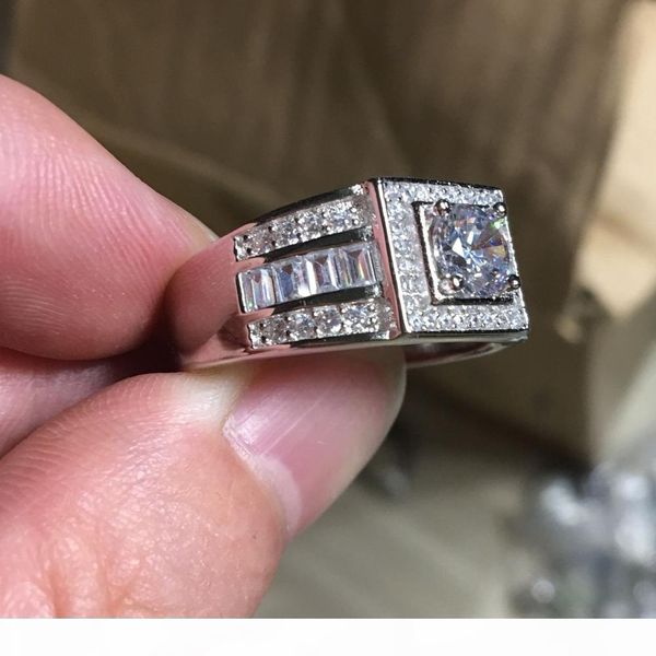 100% real soild 925 sterling silver male ring 1ct diamonique 5a zircon cz engagement wedding band ring for men fine jewelry, Slivery;golden
100% real soild 925 sterling silver male ring 1ct diamonique 5a zircon cz engagement wedding band ring for men fine jewelry, Slivery;golden