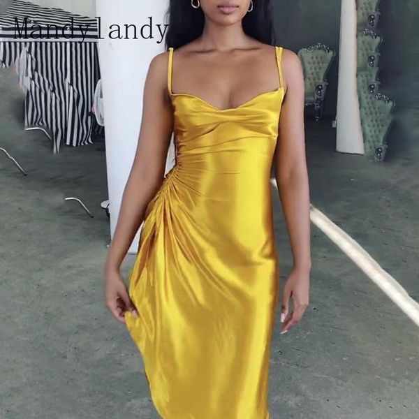mandylandy women's spaghetti strap solid color slim dress summer elegance strapless high waist slit irregular dress, Red
mandylandy women's spaghetti strap solid color slim dress summer elegance strapless high waist slit irregular dress, Red