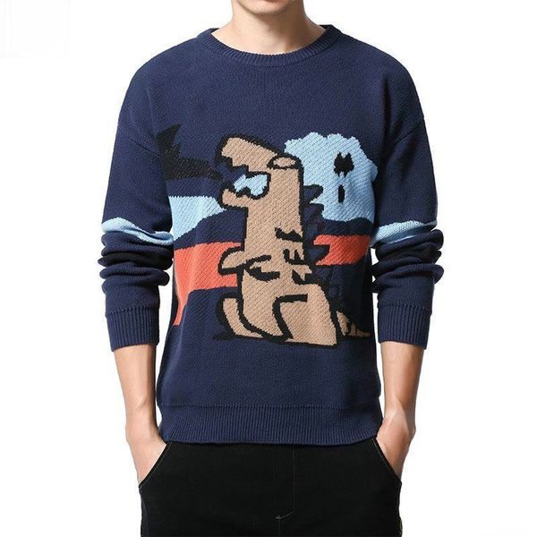 2021 fashion male brand new korean beautiful sweater around neck hong kong cotton style dinosaur printing sweaterzwaf, White;black
2021 fashion male brand new korean beautiful sweater around neck hong kong cotton style dinosaur printing sweaterzwaf, White;black