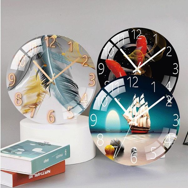 wall clocks modern clock living room nordic creative household fashion glass punch-light luxury silent watch simple quartz
wall clocks modern clock living room nordic creative household fashion glass punch-light luxury silent watch simple quartz