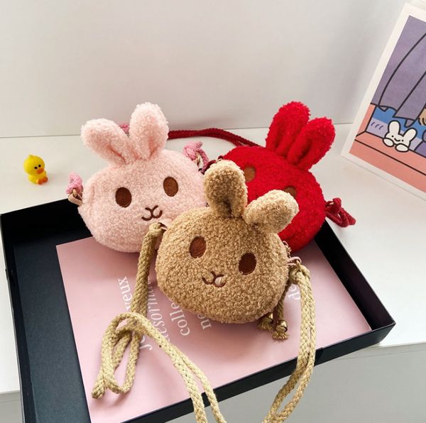 children cute plush rabbit purse girls cartoon animal messenger wallet fashion kids stereo bunny ears single shoulder bag q3307, White
children cute plush rabbit purse girls cartoon animal messenger wallet fashion kids stereo bunny ears single shoulder bag q3307, White