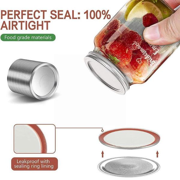 kitchen storage & organization 24pcs 70mm regular mouth mason jar canning lids, reusable silver seals leak rings split-type with proof silic
kitchen storage & organization 24pcs 70mm regular mouth mason jar canning lids, reusable silver seals leak rings split-type with proof silic
