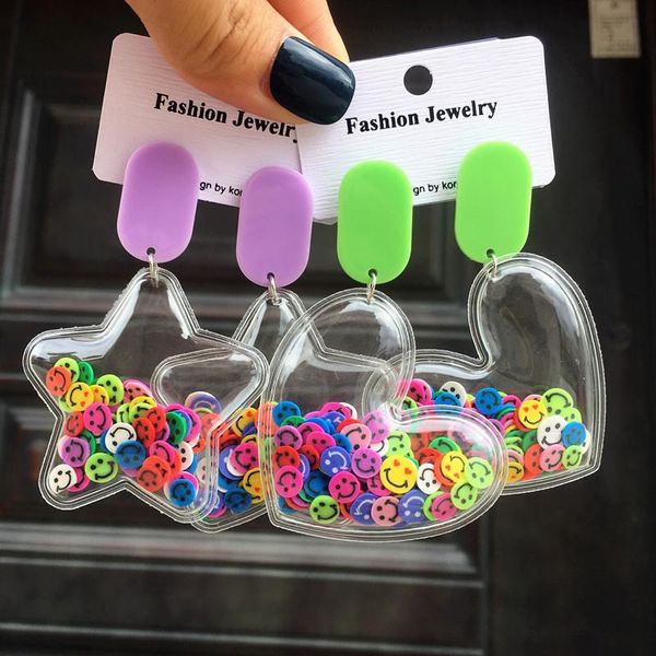 dangle & chandelier colorful earrings cute childlike transparent pvc smile rice beads five-pointed star love heart girls gifts, Silver
dangle & chandelier colorful earrings cute childlike transparent pvc smile rice beads five-pointed star love heart girls gifts, Silver