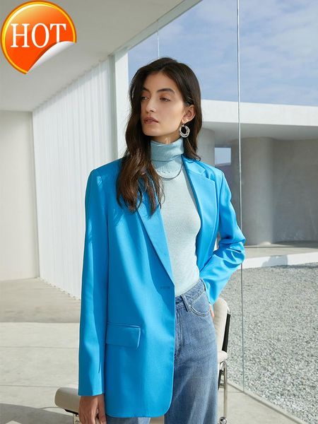 xiaozhong street p design feeling blue suit coat for women in early spring, White;black
xiaozhong street p design feeling blue suit coat for women in early spring, White;black