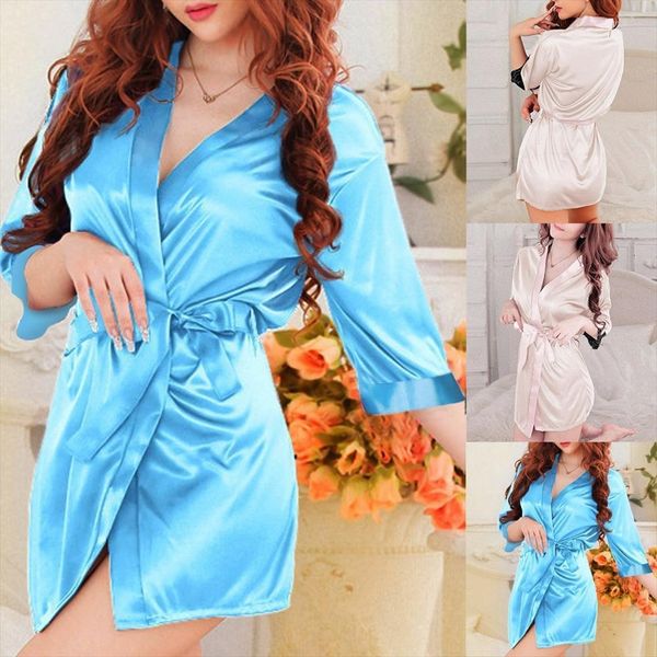 satin silk lace robe women sleepwear bathrobe robes dress nightdress nightwear, Black;red
satin silk lace robe women sleepwear bathrobe robes dress nightdress nightwear, Black;red
