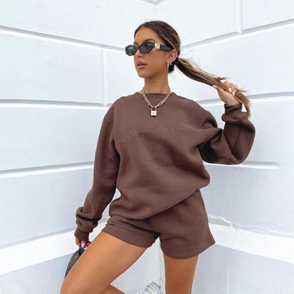 women's tracksuits basic casual loose elastic waist solid letter summer pocket drawstring middle shorts+pullovers long sleeve top, Gray
women's tracksuits basic casual loose elastic waist solid letter summer pocket drawstring middle shorts+pullovers long sleeve top, Gray