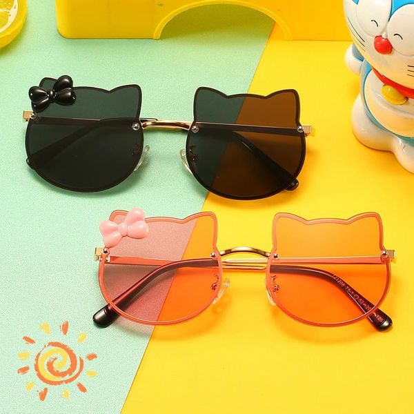 sunglasses 2021 kids cute cartoon cat shape flower round boy girls children vintage uv400 colors rimless polarized sun glasses, Blue
sunglasses 2021 kids cute cartoon cat shape flower round boy girls children vintage uv400 colors rimless polarized sun glasses, Blue