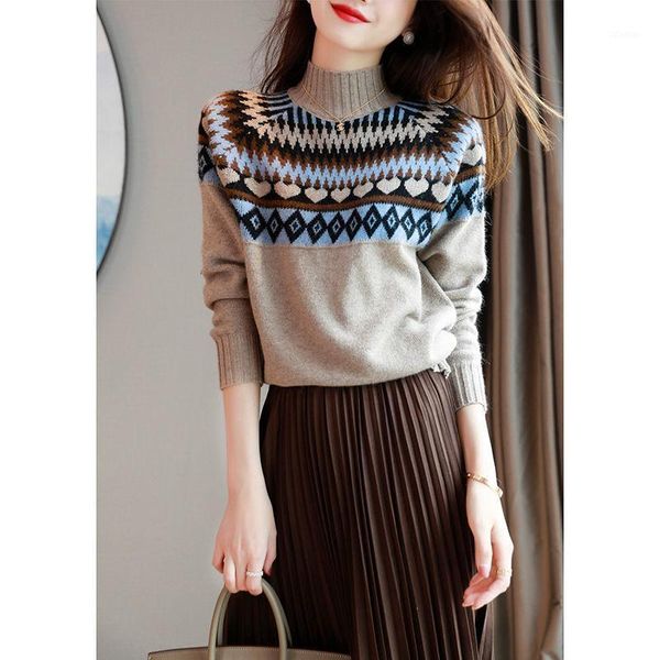 women's sweaters sweater autumn/winter 2021 color matching half high neck knitted bottoming shirt ladies, White;black
women's sweaters sweater autumn/winter 2021 color matching half high neck knitted bottoming shirt ladies, White;black