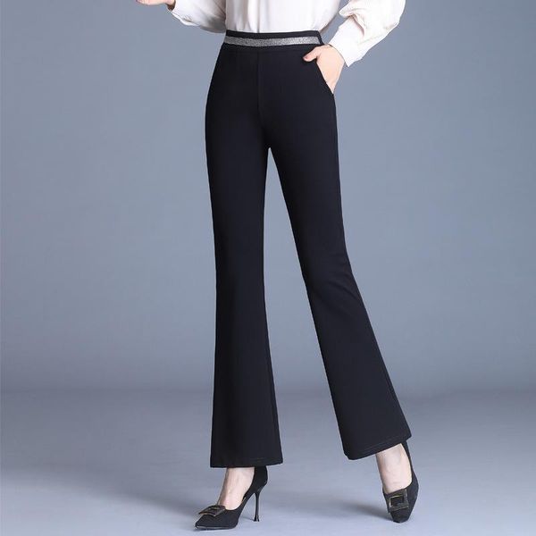 women's pants & capris shiny elastic trousers pocket bell bottom woman high waist wide leg black slim formal flare for women oversize, Black;white
women's pants & capris shiny elastic trousers pocket bell bottom woman high waist wide leg black slim formal flare for women oversize, Black;white