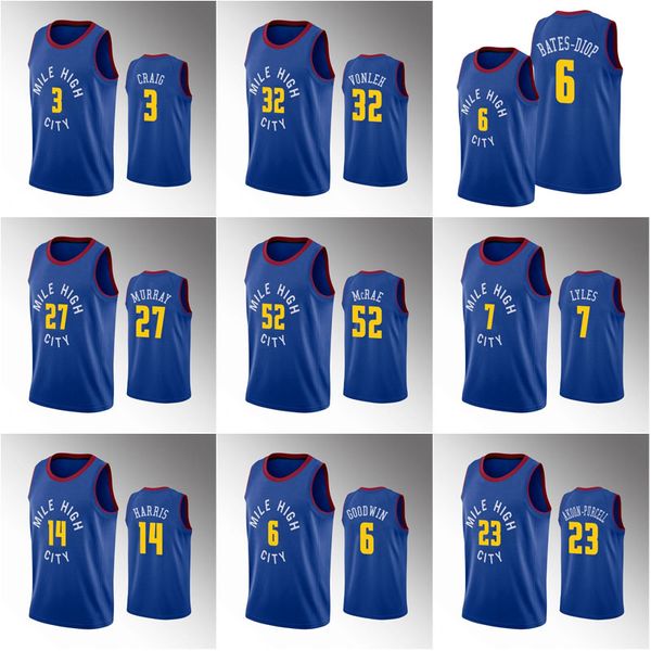 custom 2021 15 jokic 52 mcrae 7 lyles 3 craig 14 harris 32 vonleh 6 bates-diop 27 murray basketball jersey men women youth jerseys, Black;red
custom 2021 15 jokic 52 mcrae 7 lyles 3 craig 14 harris 32 vonleh 6 bates-diop 27 murray basketball jersey men women youth jerseys, Black;red