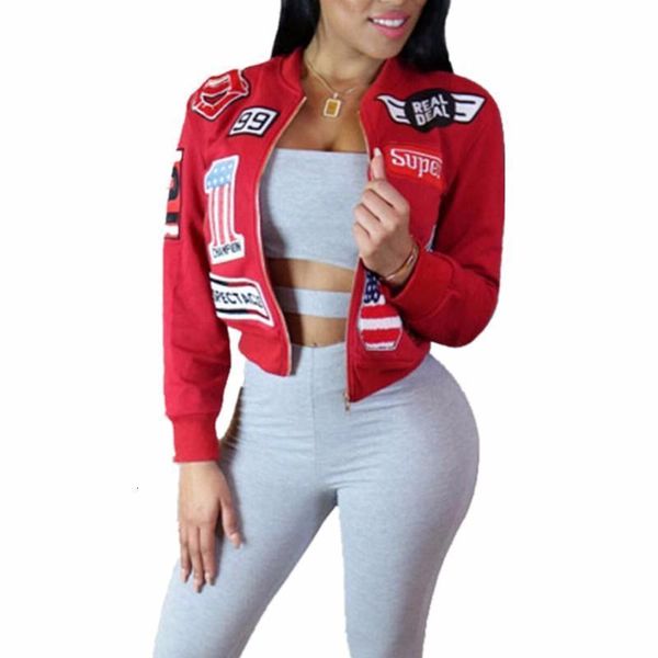 spring autumn bomber jacket women long sleeve letters number printed short jaksjet basic coats black red green chaquetas mujer s-xl, Black;brown
spring autumn bomber jacket women long sleeve letters number printed short jaksjet basic coats black red green chaquetas mujer s-xl, Black;brown
