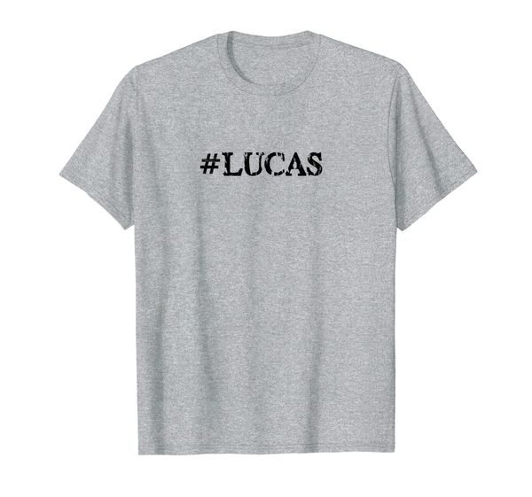 #lucas shirt for people named lucas t-shirt, White;black