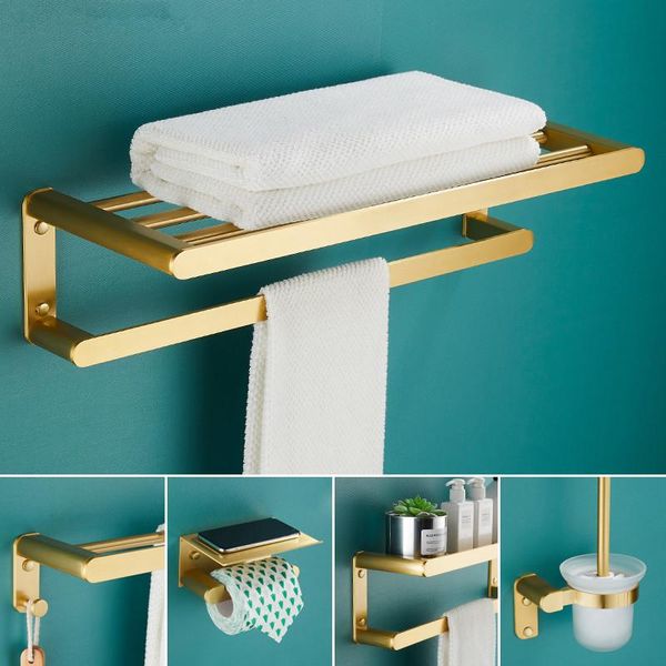 bath hardware set brushed gold aluminum luxury towel rack towel bar corner shelf toilet brush holder paper holder nail punched
bath hardware set brushed gold aluminum luxury towel rack towel bar corner shelf toilet brush holder paper holder nail punched