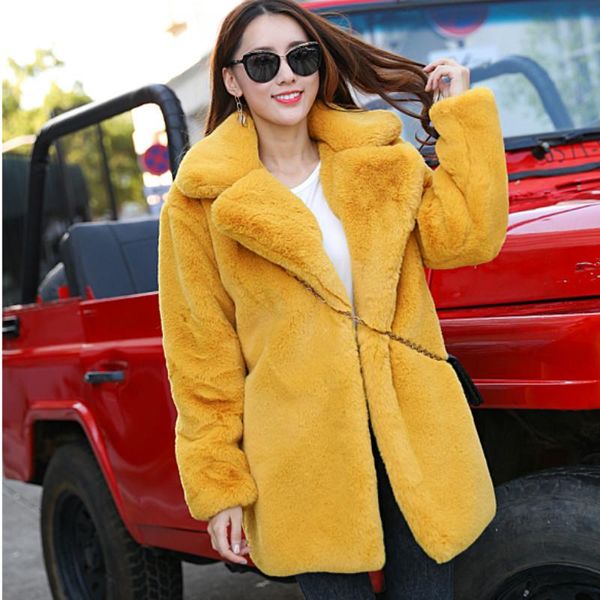 women's fur & faux coat luxury loose lapel overcoat thick warm plus size female plush coats winter women high quality, Black
women's fur & faux coat luxury loose lapel overcoat thick warm plus size female plush coats winter women high quality, Black