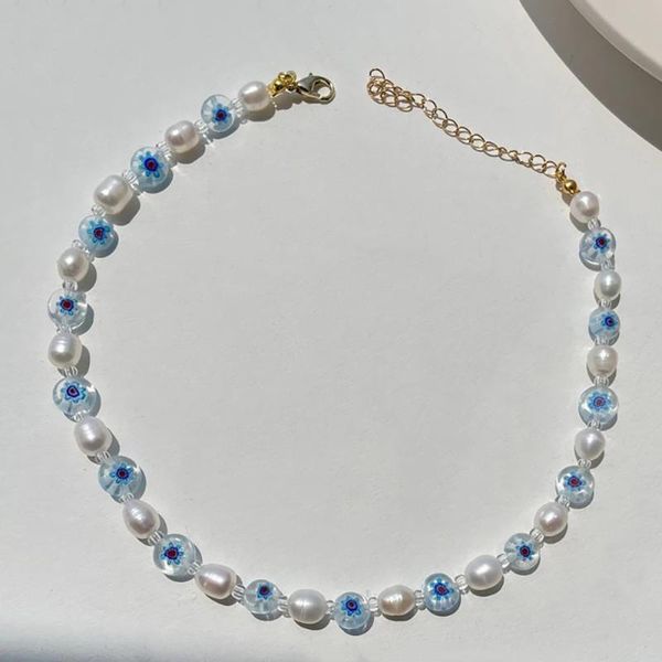 chains ghidbk blue glazed beads clavicle chain geometric irregular natural freshwater pearl necklace for women girls simple jewelry, Silver
chains ghidbk blue glazed beads clavicle chain geometric irregular natural freshwater pearl necklace for women girls simple jewelry, Silver