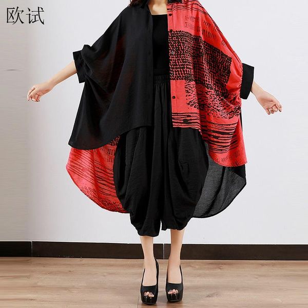 women's blouses & shirts oversized chiffon blouse shirt women cloak patchwork 2021 summer oversize poncho womens cape bokep fashion fem, White
women's blouses & shirts oversized chiffon blouse shirt women cloak patchwork 2021 summer oversize poncho womens cape bokep fashion fem, White