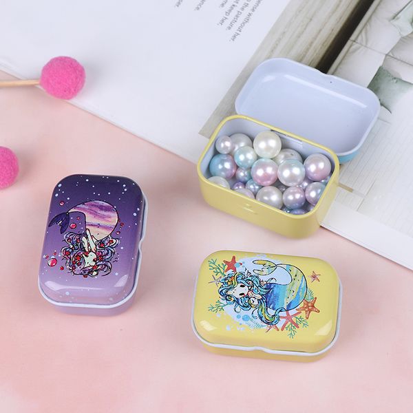 1pc new cartoon mermaid alpaca tin box holiday pattern small jewelry needle storage boxes house decoration collectables display
1pc new cartoon mermaid alpaca tin box holiday pattern small jewelry needle storage boxes house decoration collectables display