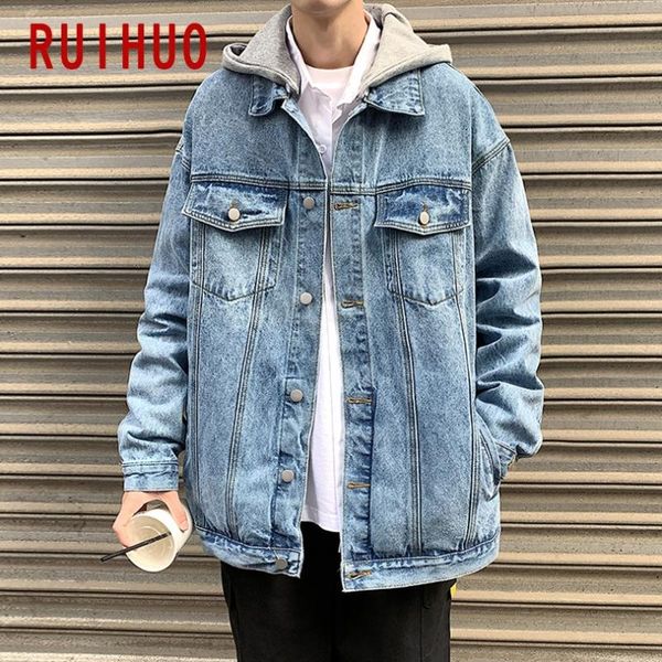 men's jackets ruihuo denim casual jacket streetwear men clothing 2021 arrivals harajuku vintage coat m-2xl, Black;brown
men's jackets ruihuo denim casual jacket streetwear men clothing 2021 arrivals harajuku vintage coat m-2xl, Black;brown